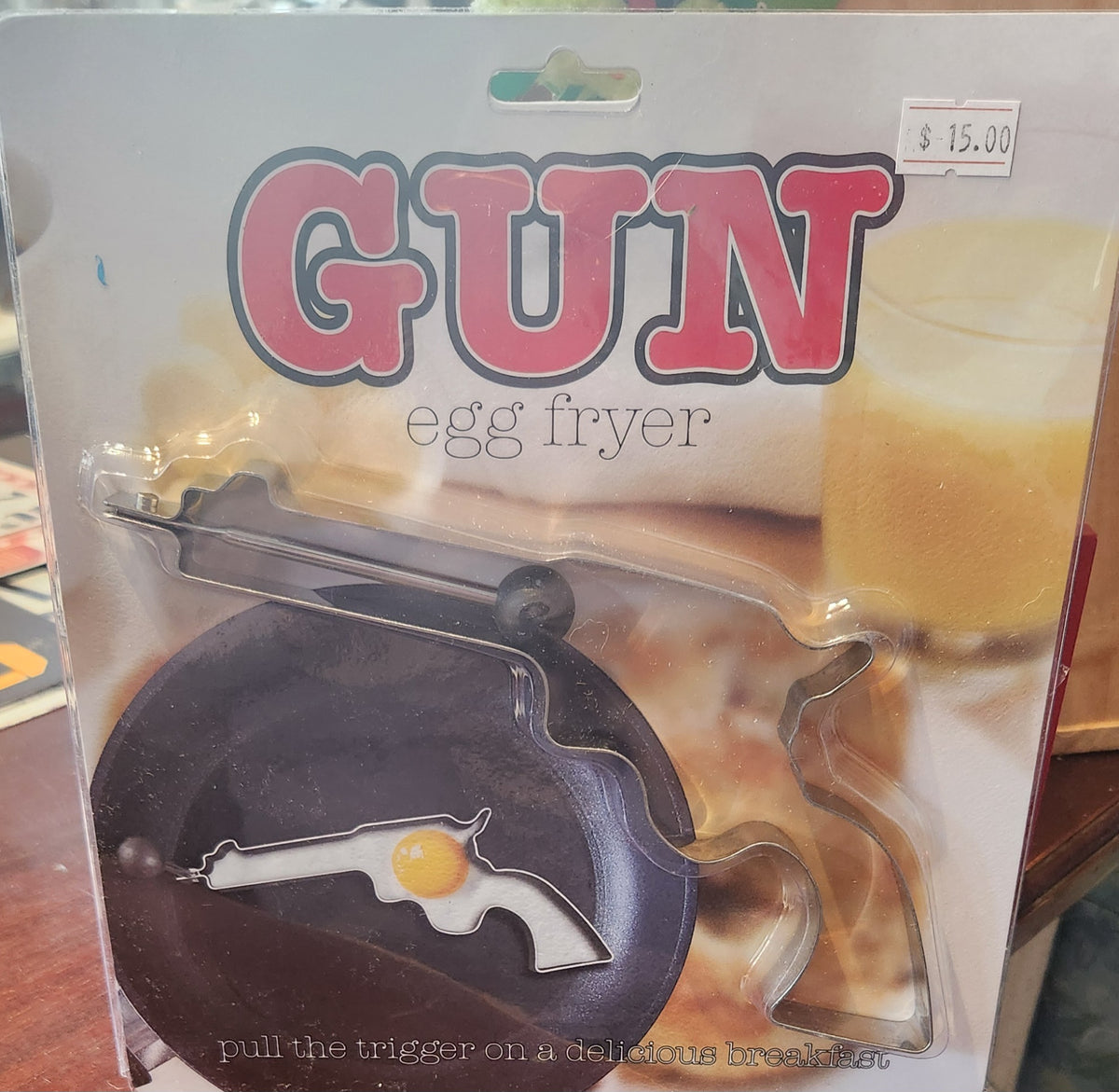 GUN EGG FRYER, PANCAKE, COOKIE CUTTER
