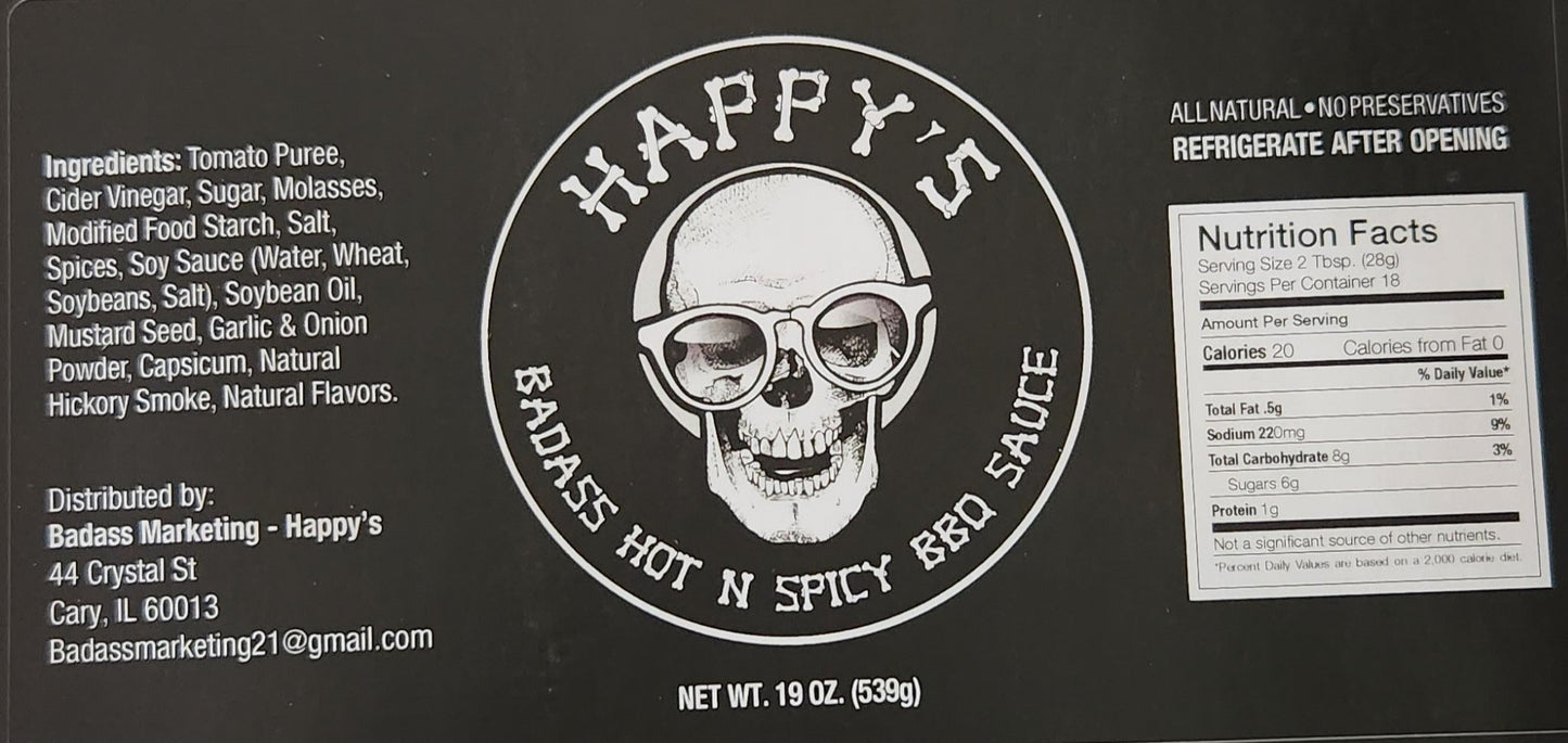 Our Hot and spicy sauce has the 3 second rule with sweetness to start then subtle heat at the 3 count! Made from all-natural ingredients.