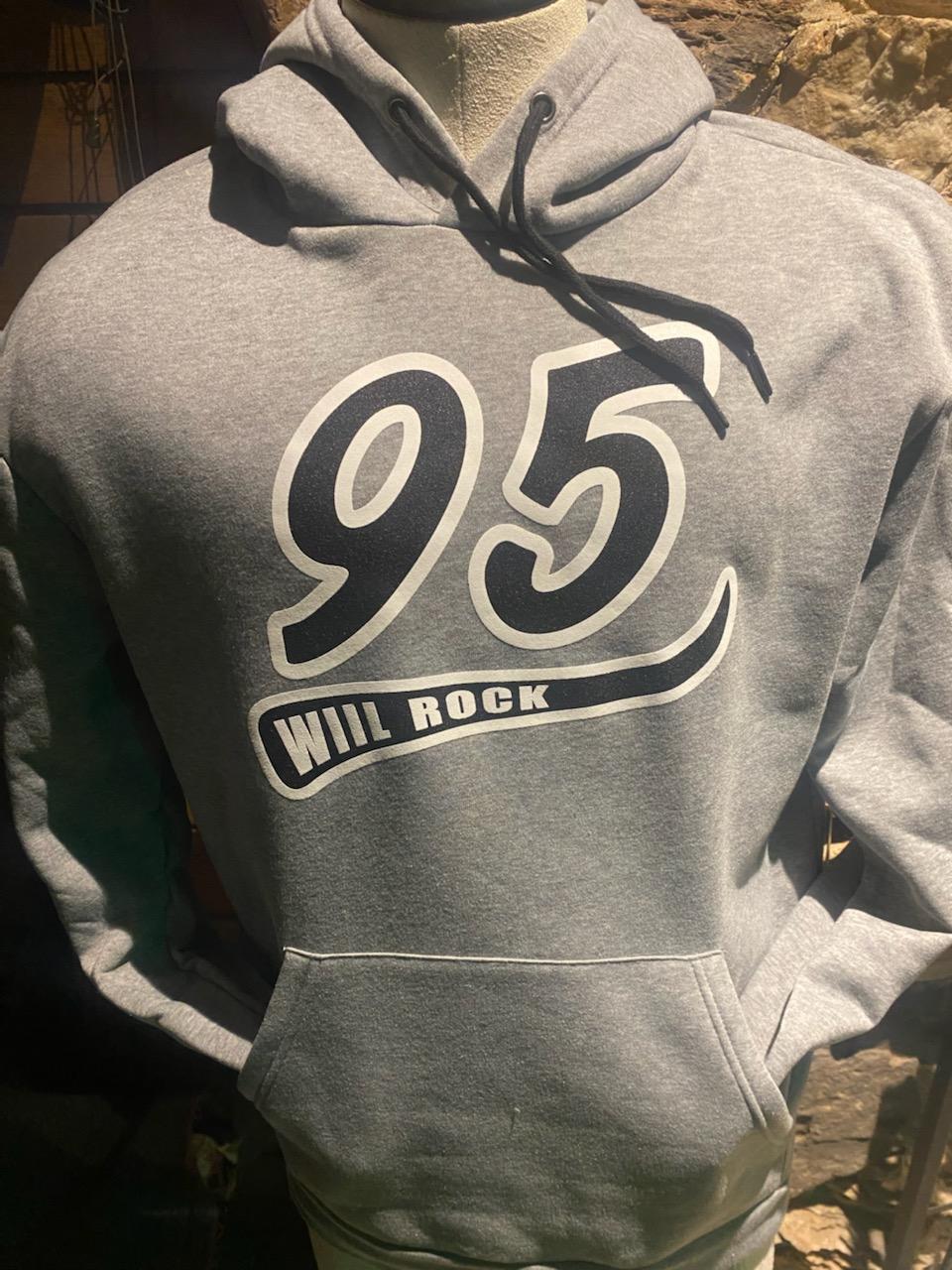 95 WIIL Rock Varsity Print Hoodie