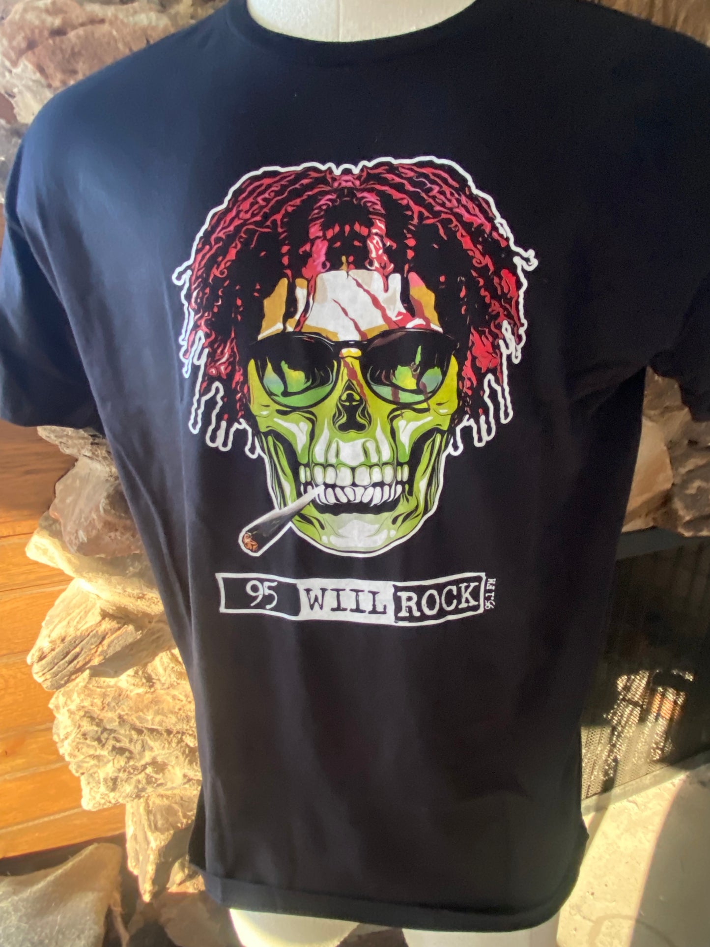 95 WIIL Rock Rasta Skull
