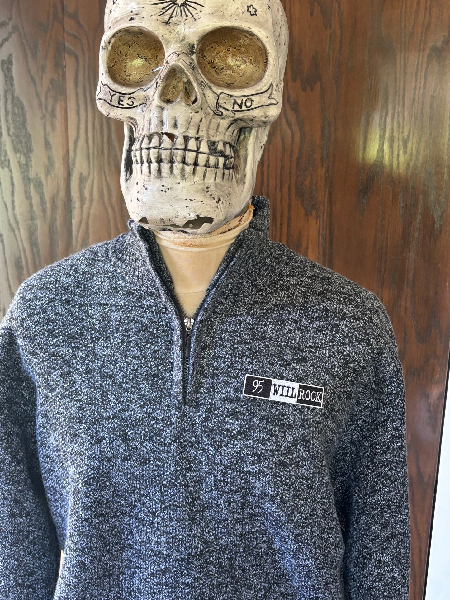 95 WIIL Rock 1/4 Zip Sherpa Lined Sweater