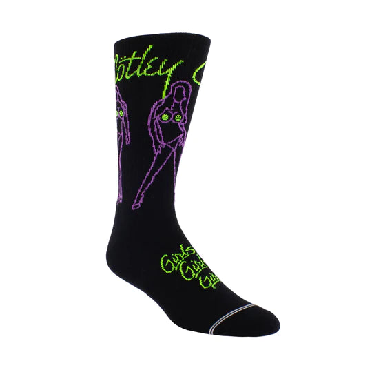 Motley Crue crew socks - 1 pair Girls, girls, girls. Wear the ultimate functional and fun footwear with these official Motley Crue socks.