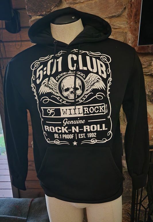 95 WIIL Rock-  501 Club Black Hoodie