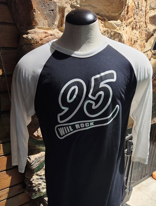 95 WIIL ROCK 3/4 Sleeve Baseball T-Shirt