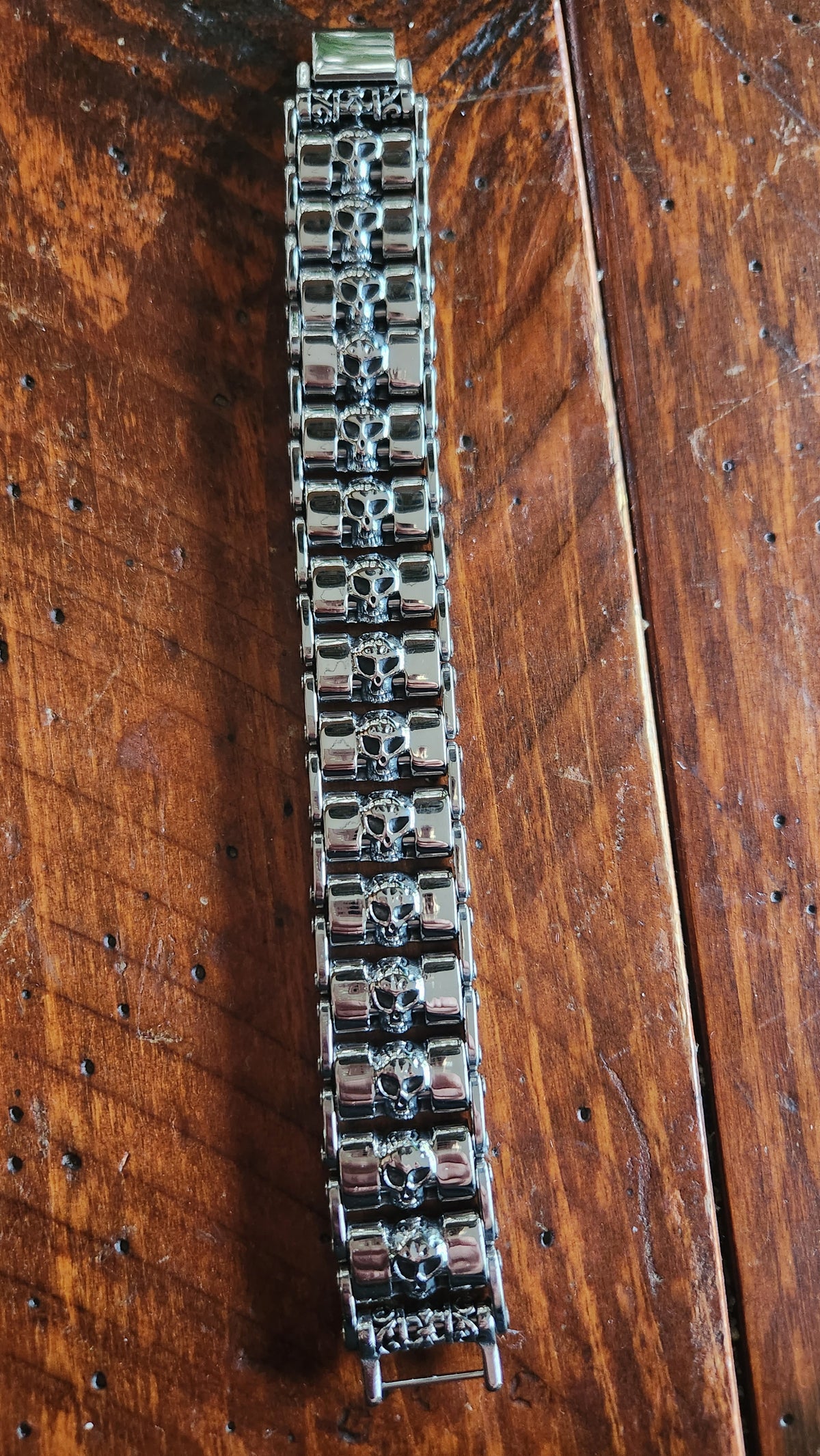 Skully Bracelet - Motorcycle Chain