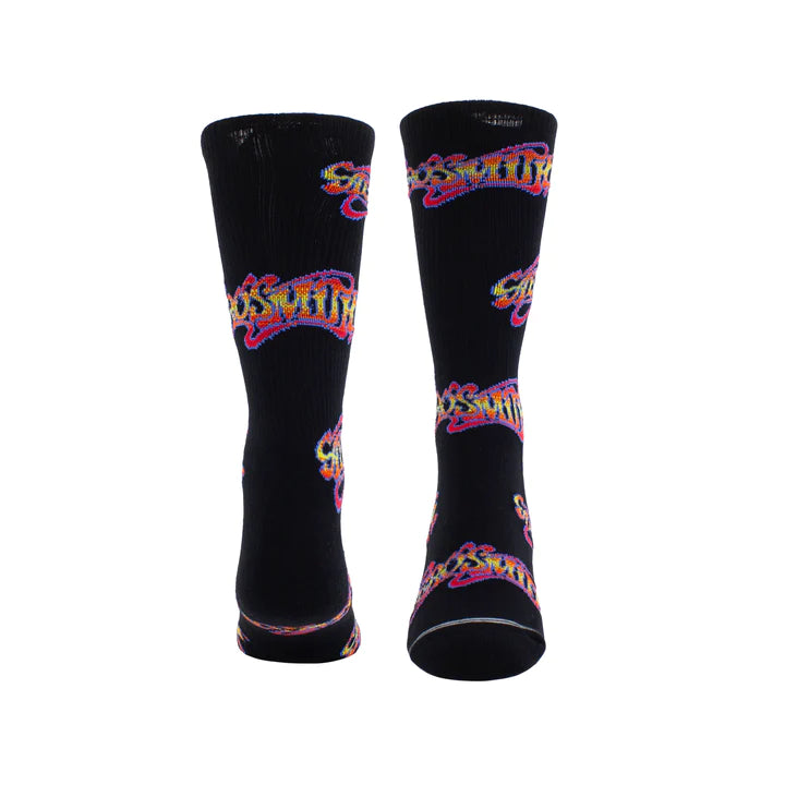 Aerosmith crew socks - 1 pair  Wear the ultimate functional and fun footwear with these official Aerosmith socks.