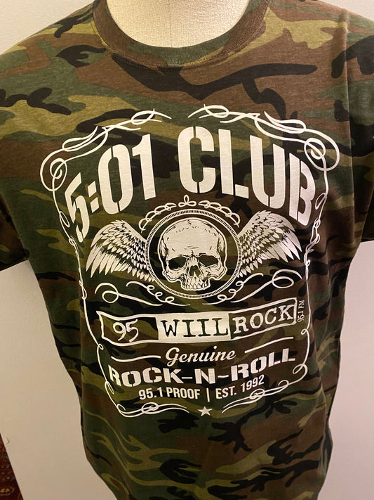 ROCK OUT IN YOUR OFFICIAL 501 CLUB LOGO WILL ROCK T-SHIRT