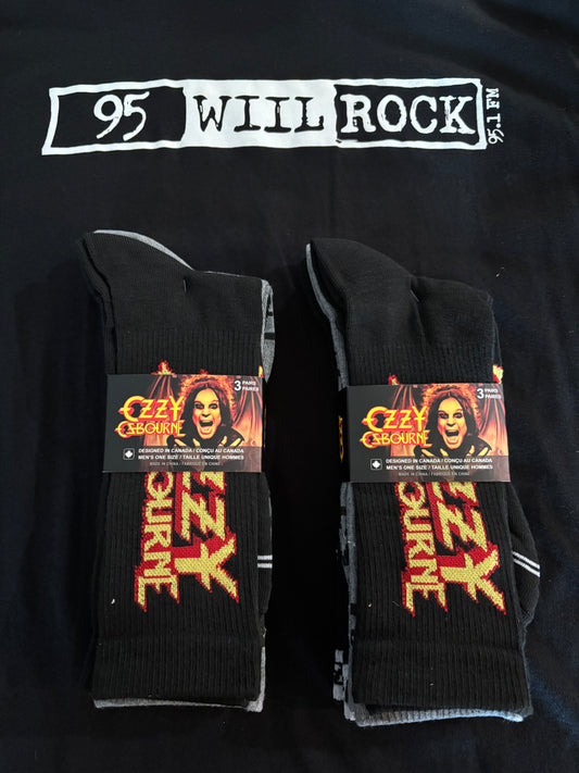 Ozzy Osbourne socks - 3 pairs
