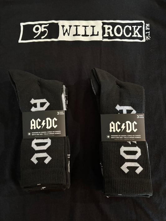 AC/DC High Voltage socks - 3 pack