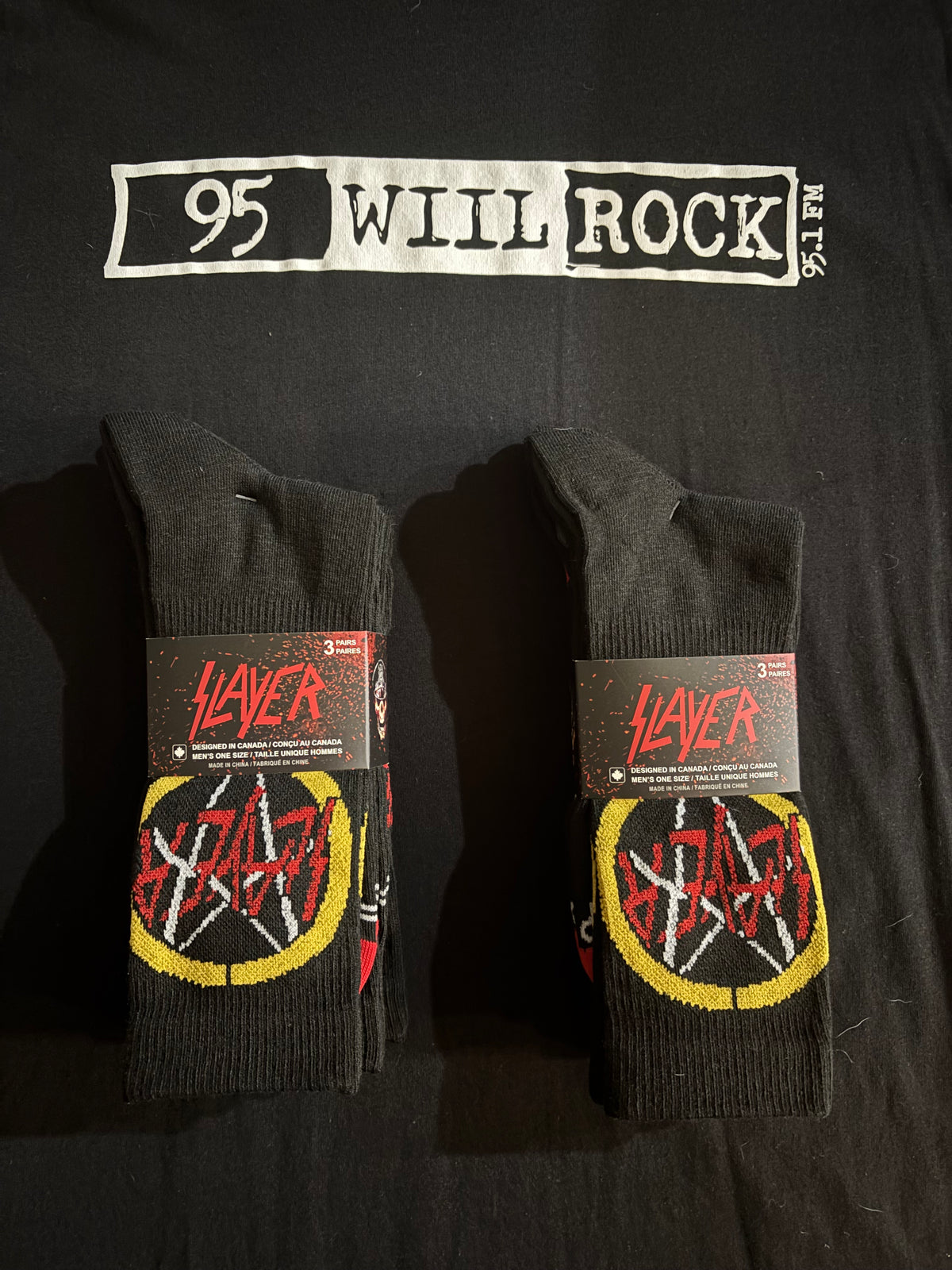 Slayer Socks - 3 pack - SIZE MEDIUM (MEN 7-12 WOMEN 6-9.5)