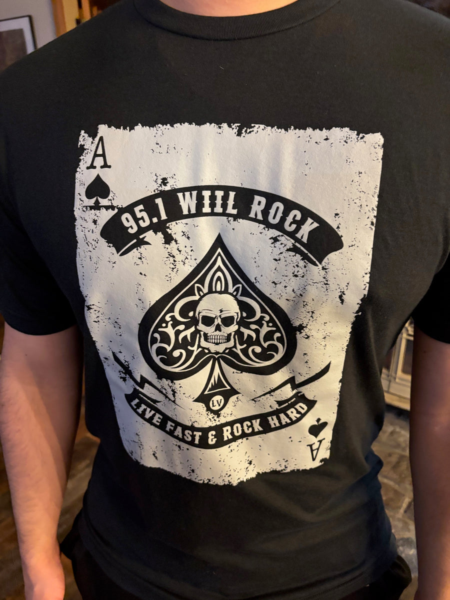 95 WIIL ROCK ACE OF SPADES T-SHIRTS