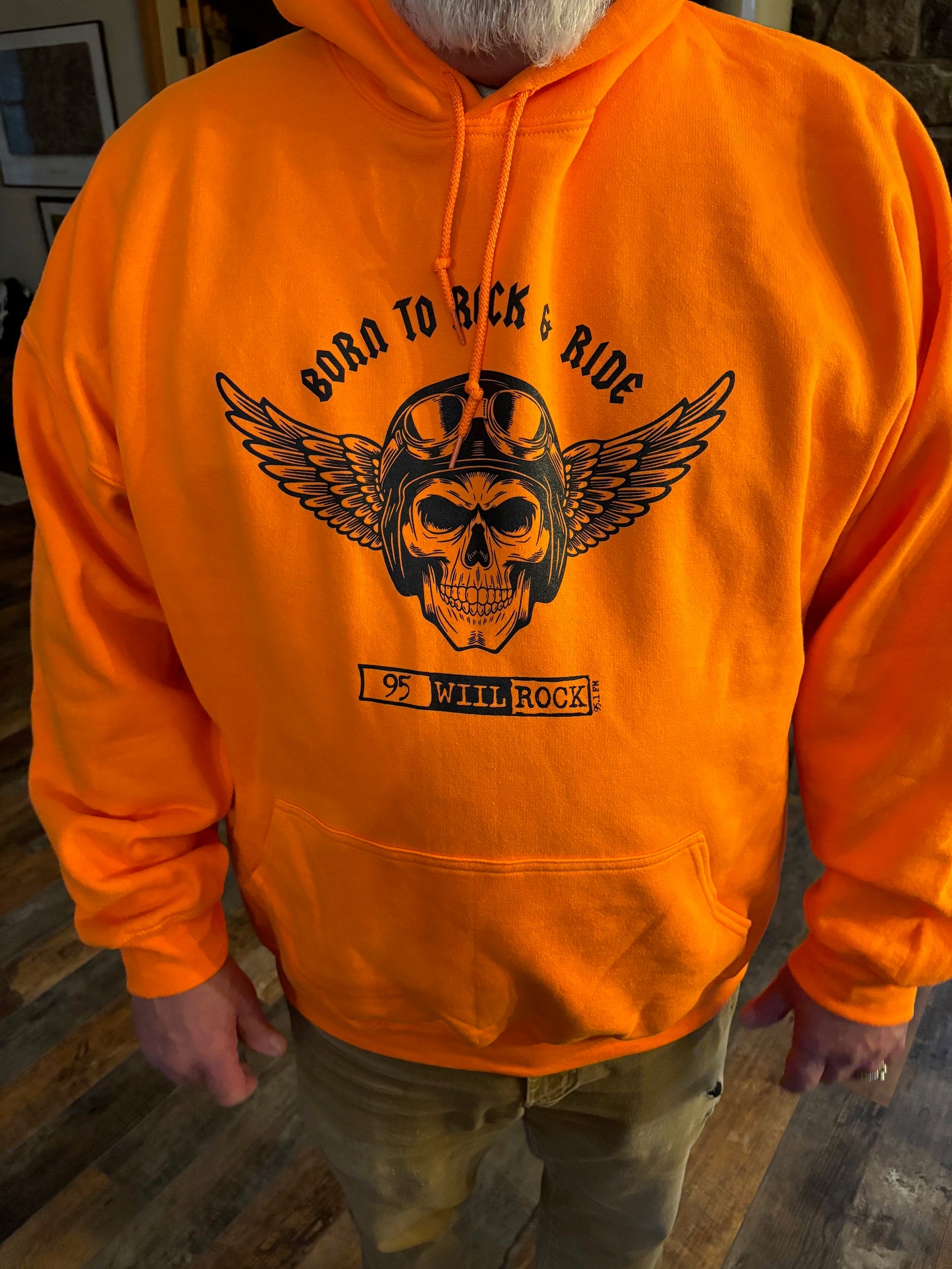 95 WIIL ROCK BORN TO ROCK & RIDE HOODIE