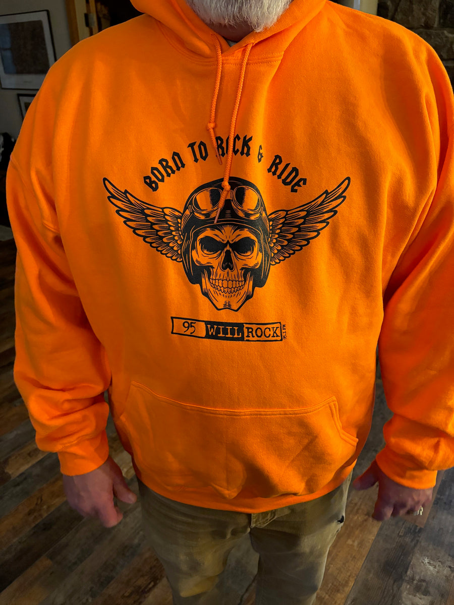 95 WIIL ROCK BORN TO ROCK & RIDE HOODIE