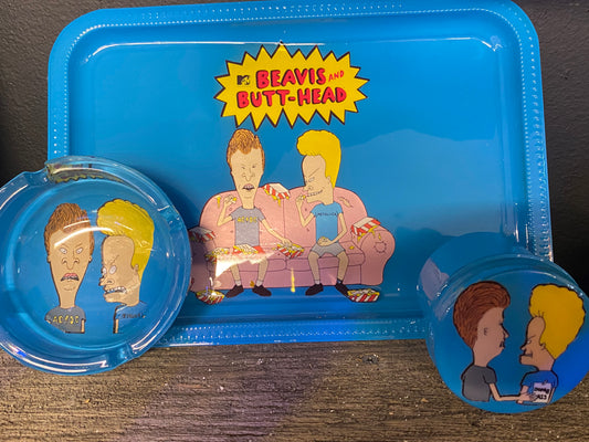 Beavis and Butt Head Rolling Tray and Accessories