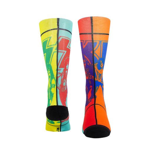 KISS® crew socks - Mixed Colors 1 pair  Wear the ultimate functional and fun footwear with these official KISS® socks.