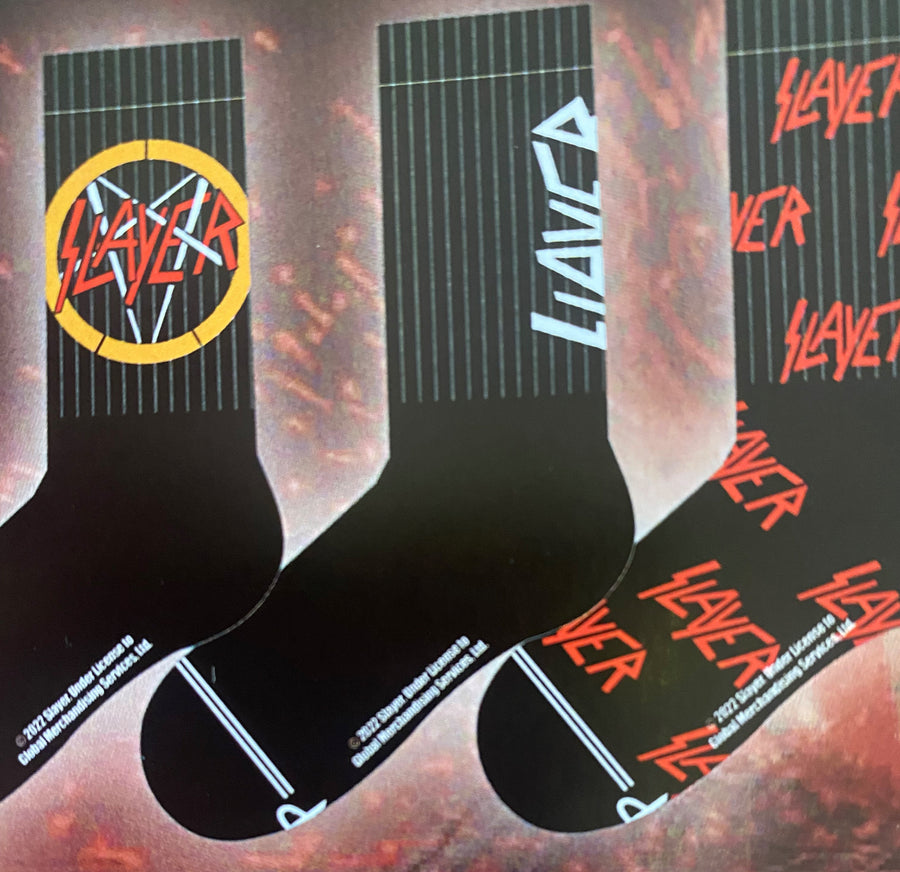 Slayer Socks - 3 pack - SIZE LARGE (MEN 9-12 WOMEN 11-14)